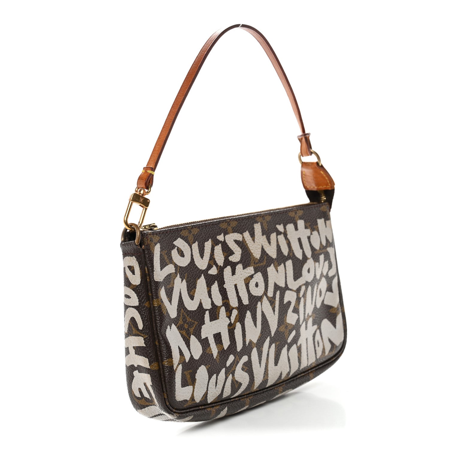 Louis Vuitton Monogram Graffiti Pochette Accessories Silver