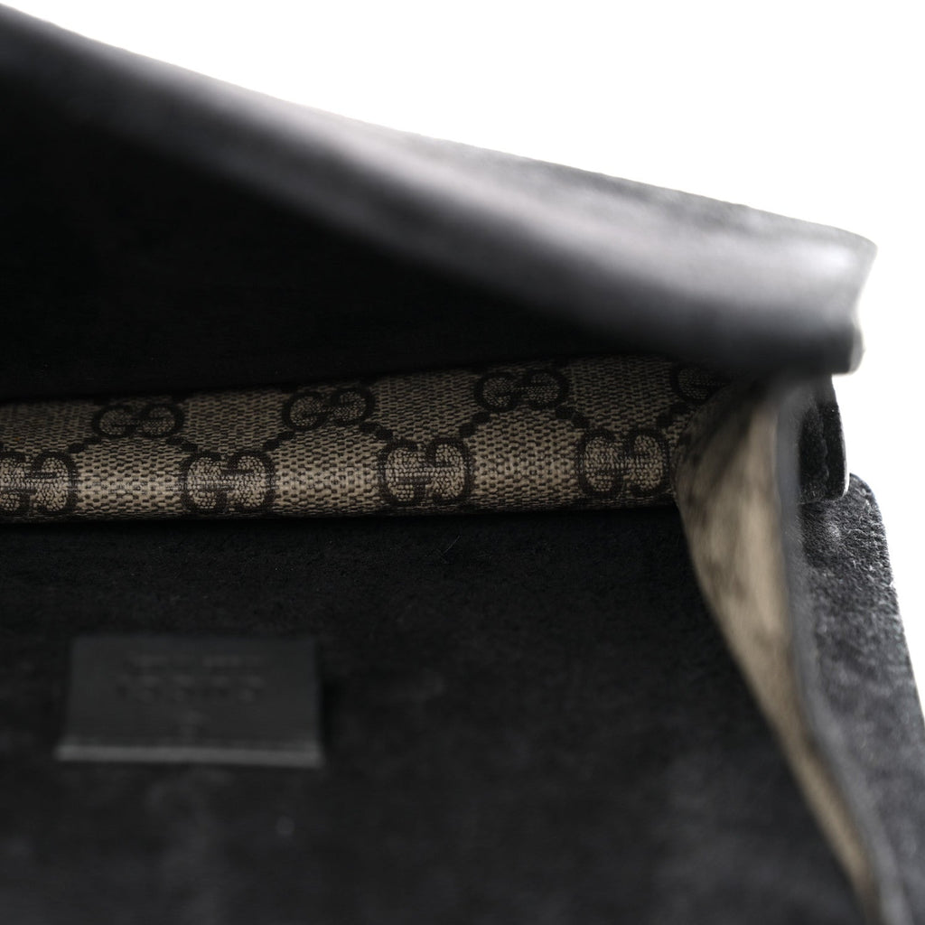 Gucci GG Supreme Monogram Mini Dionysus Shoulder Bag Black