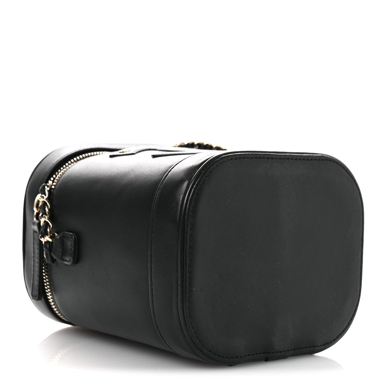 Chanel Lambskin Timeless Vanity Cosmetic Case Black