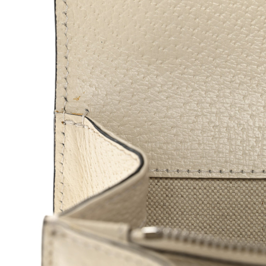 Gucci Textured Calfskin Crystal Small Dionysus Shoulder Bag Mystic White