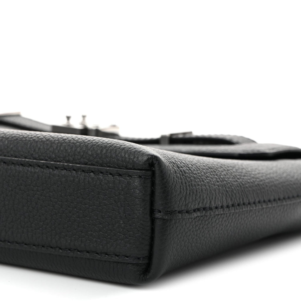 Louis Vuitton Cuir Millesime Georges Pouch Black