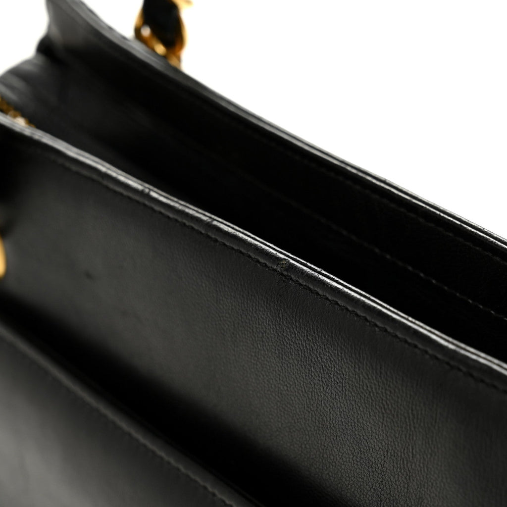 Chanel Lambskin Triple CC Shoulder Bag Black