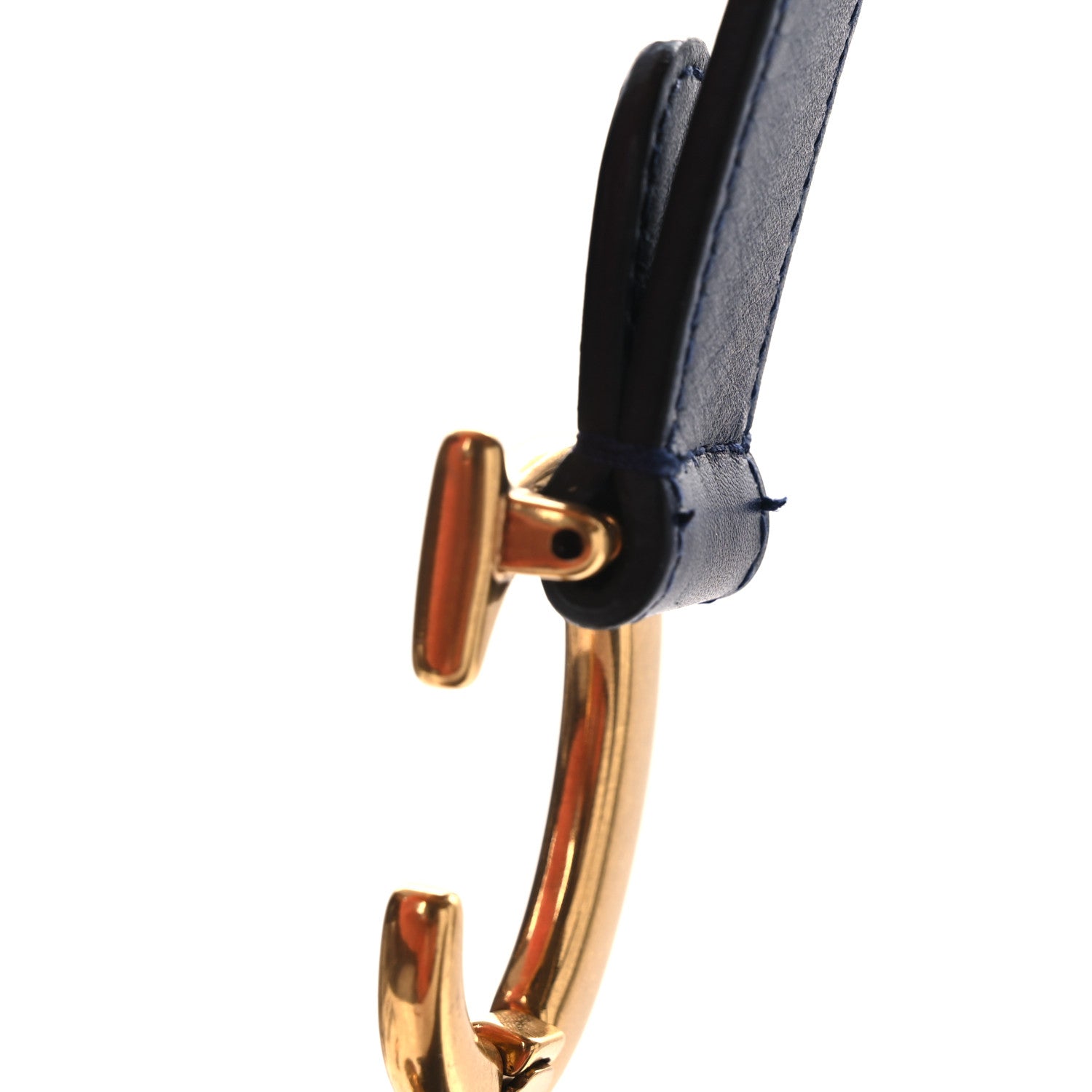 Christian Dior Calfskin Saddle Bag Blue
