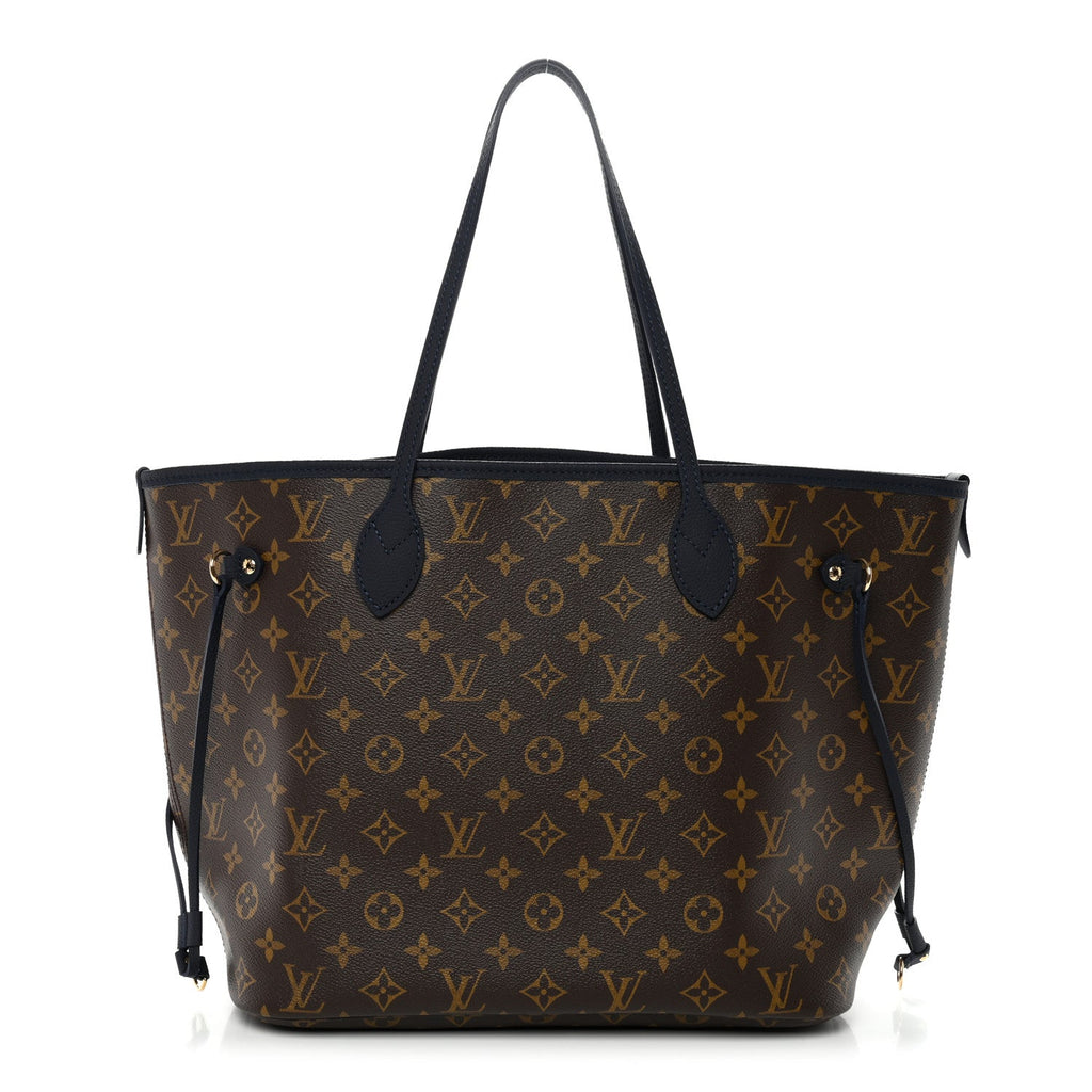 Louis Vuitton Monogram Calfskin Neo Neverfull Inside Out MM Navy