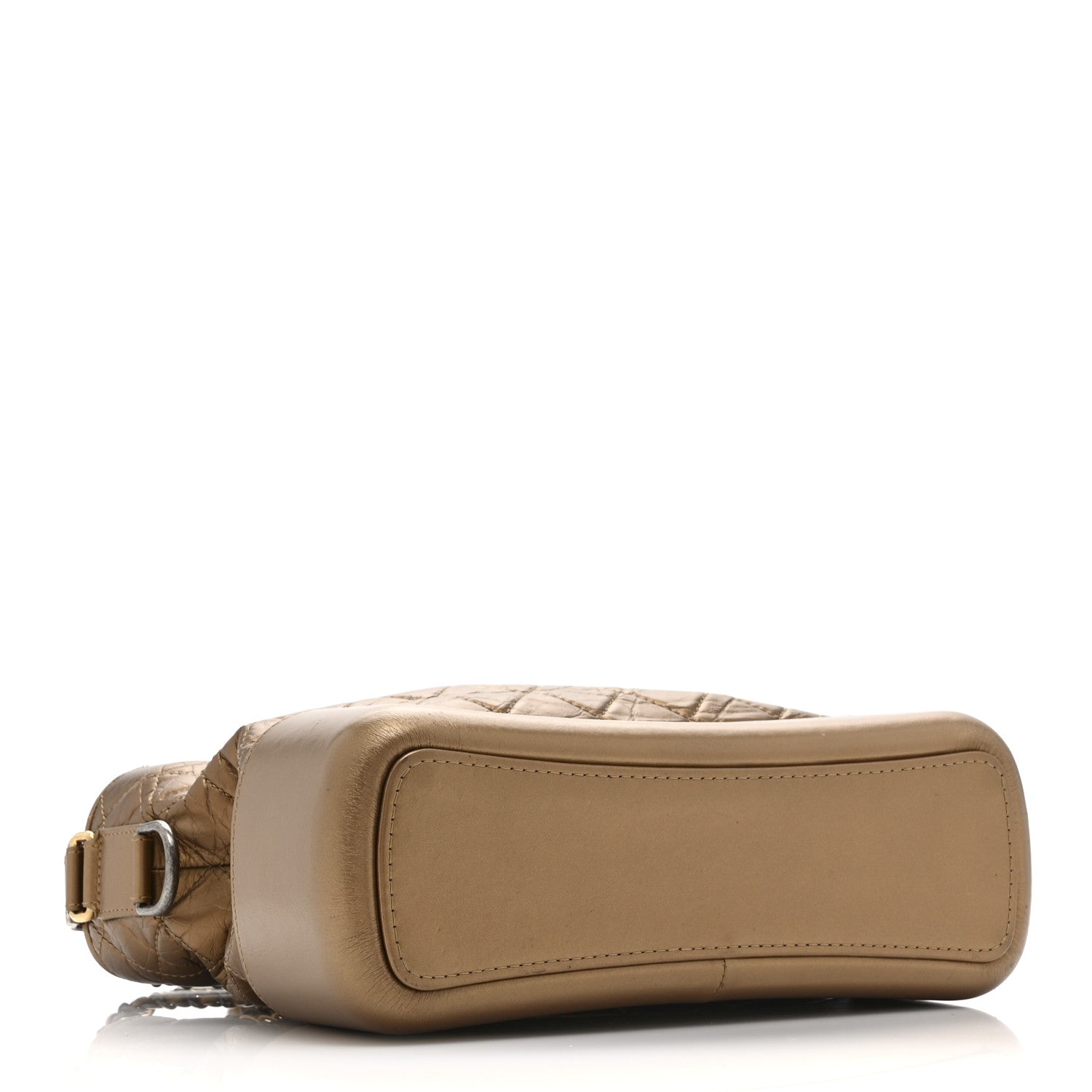 Chanel Metallic Aged Calfskin Quilted Medium Gabrielle  Bronze