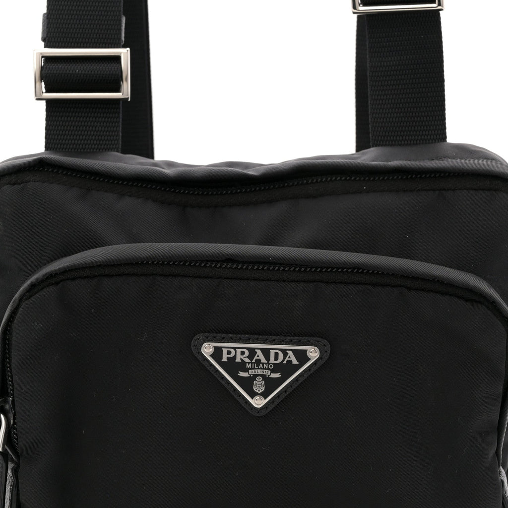Prada Tessuto Nylon Montagna Harness Bag Black