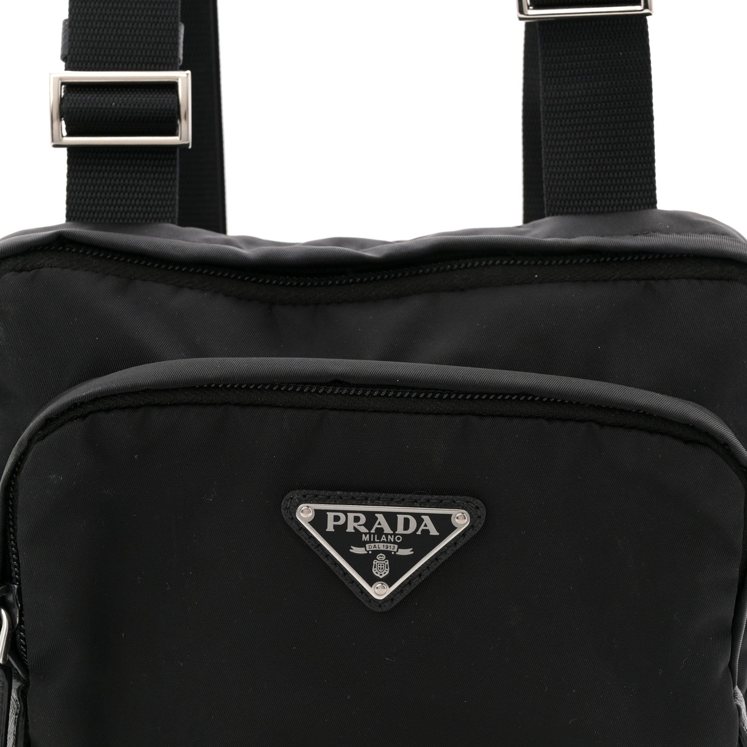 Prada Tessuto Nylon Montagna Harness Bag Black