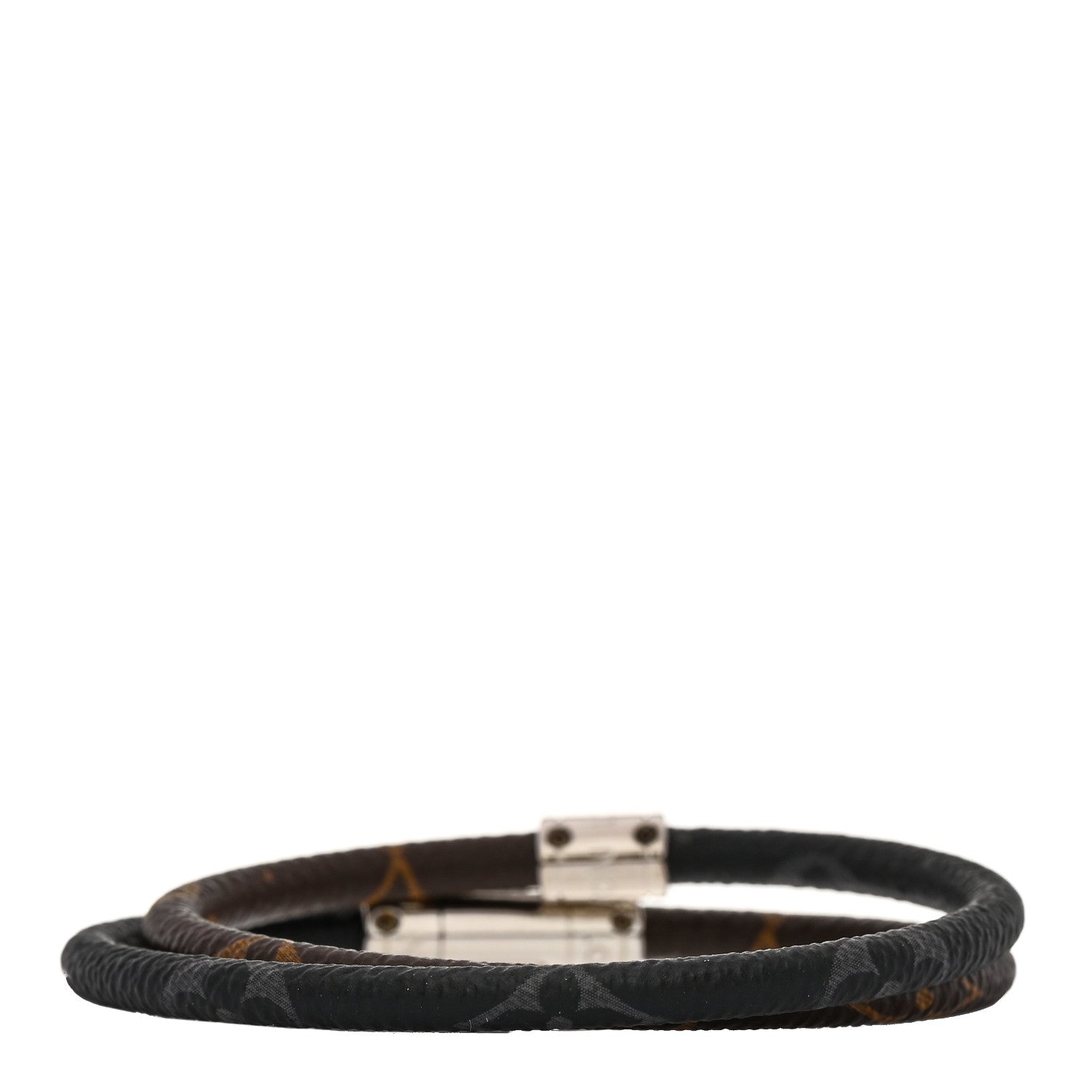 Louis Vuitton Monogram Eclipse Keep It Double Bracelet 19