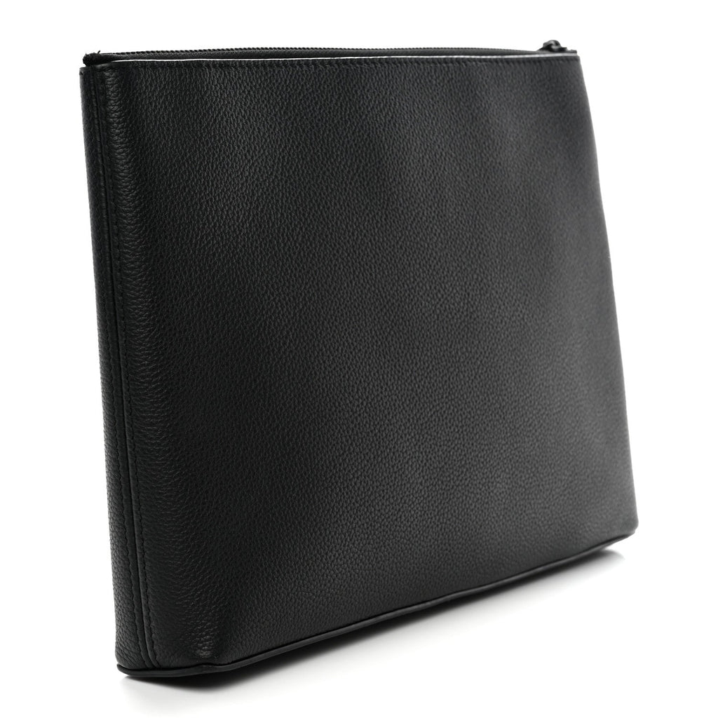 Louis Vuitton Grained Calfskin Aerogram Takeoff Pouch Black