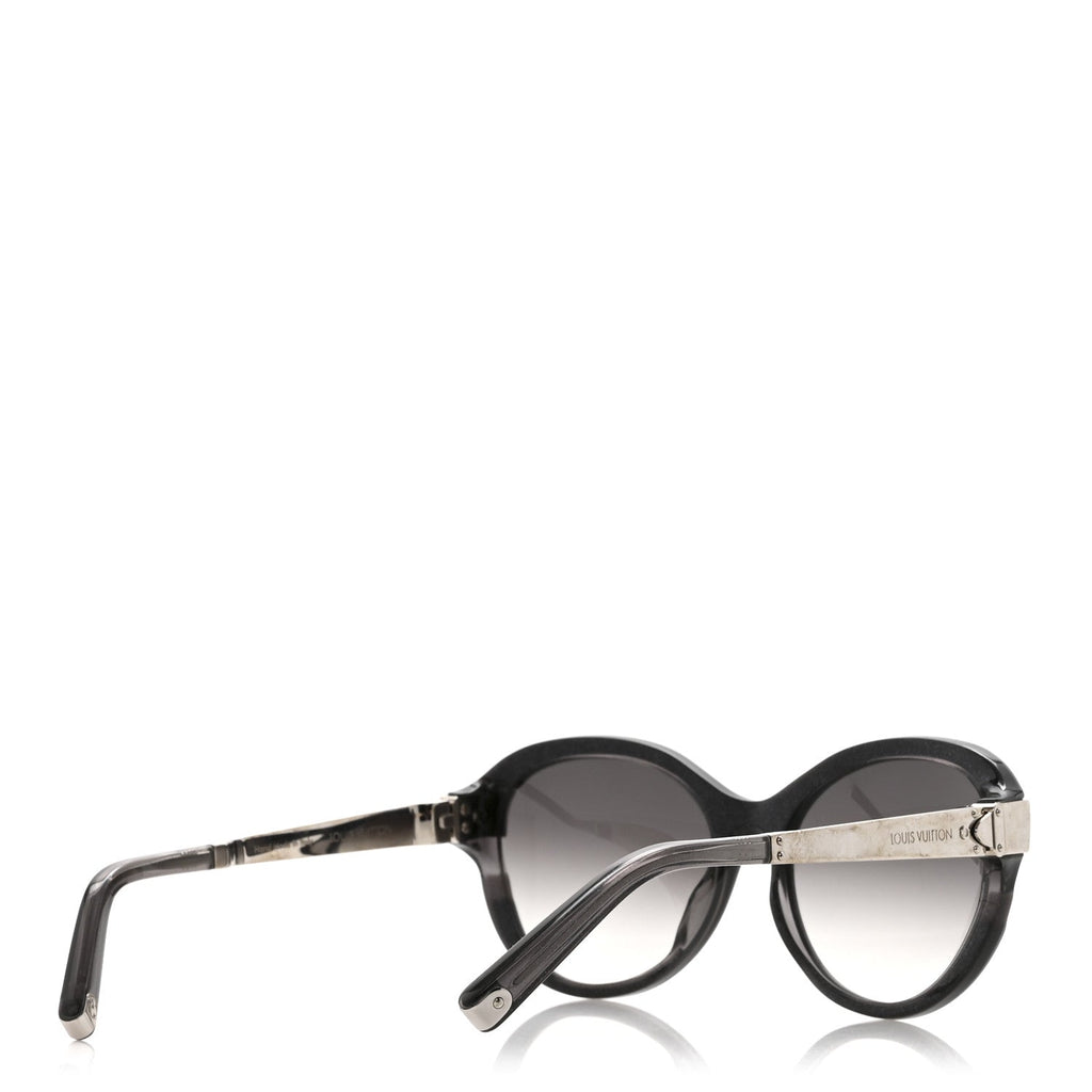 Louis Vuitton Acetate Petit Soupcon Cat Eye Sunglasses Z0489W Black