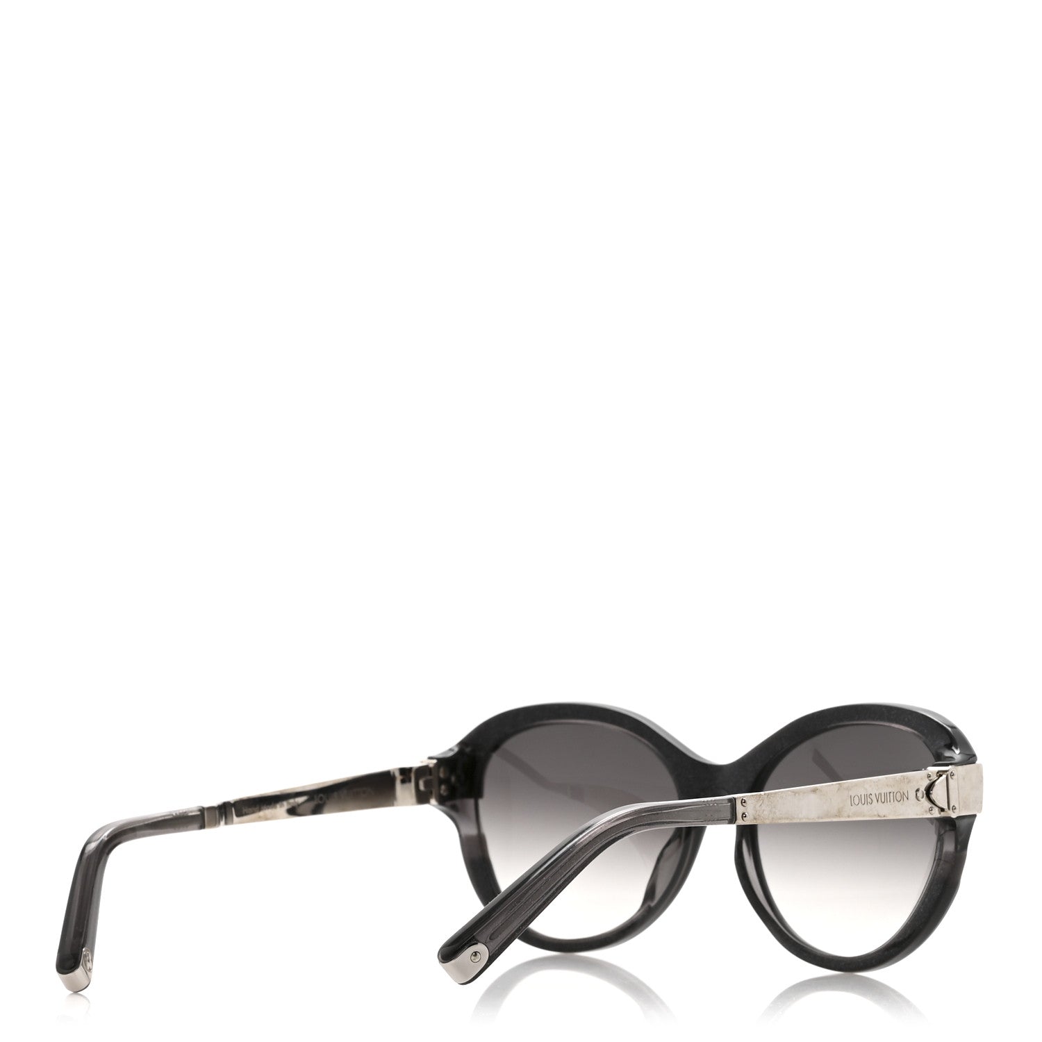 Louis Vuitton Acetate Petit Soupcon Cat Eye Sunglasses Z0489W Black