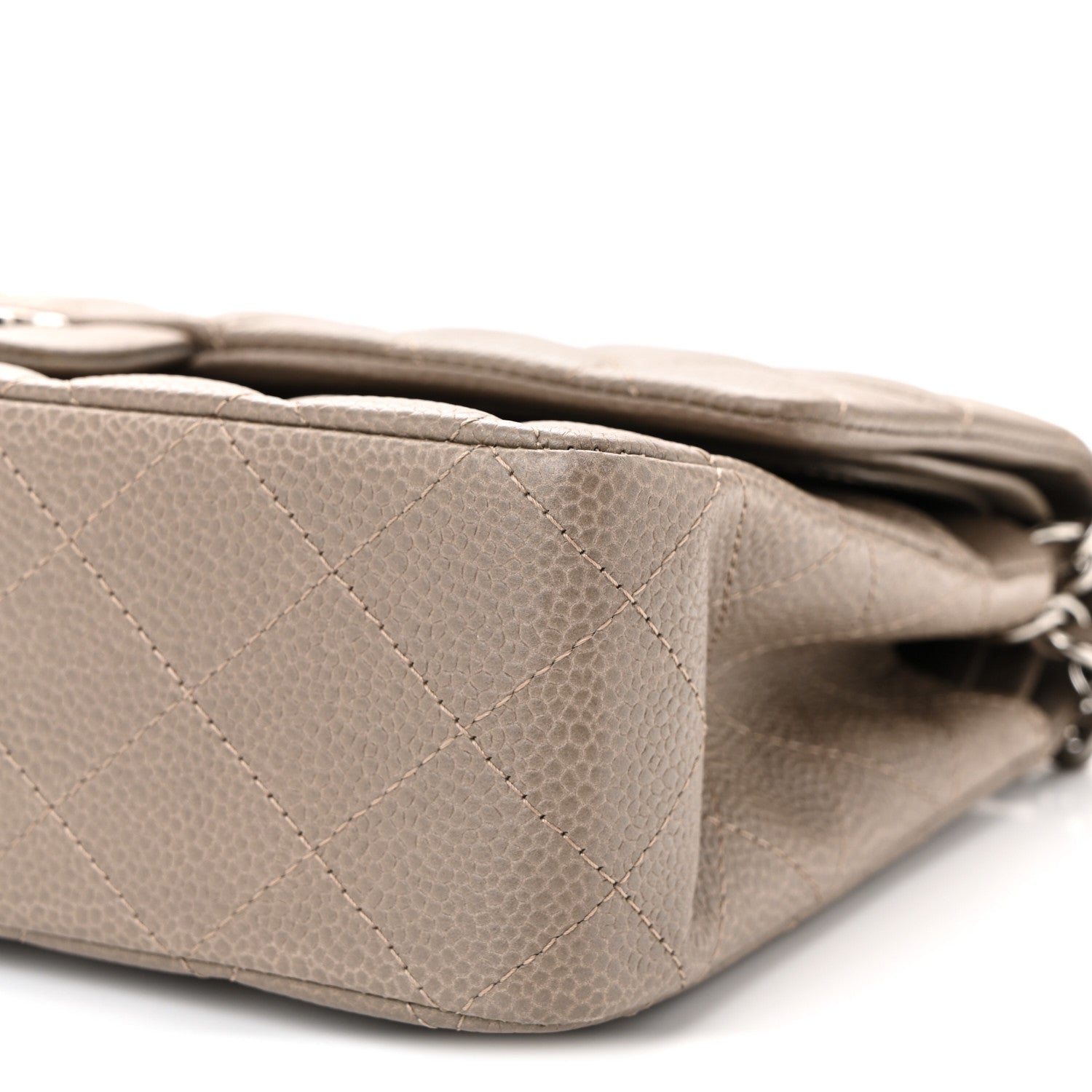 Chanel Caviar Quilted Medium Double Flap Taupe