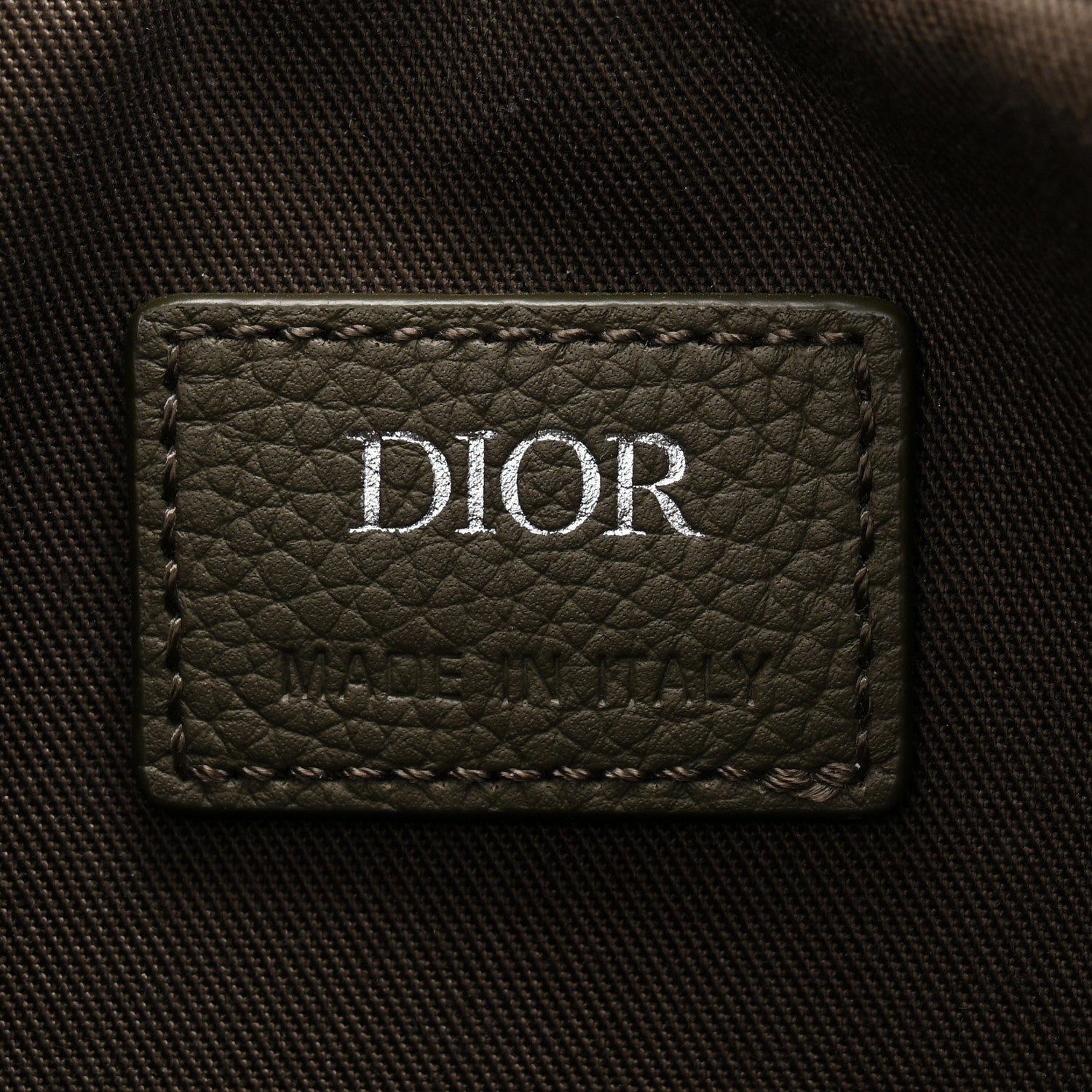 Christian Dior Oblique Saddle Triple Pouch Green
