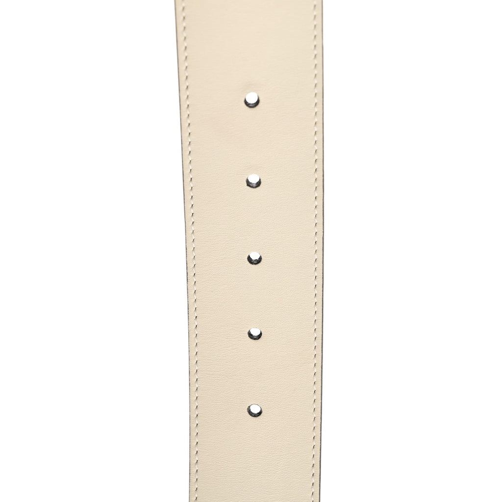 Gucci Calfskin Double G 40mm Belt 70 28 Mystic White
