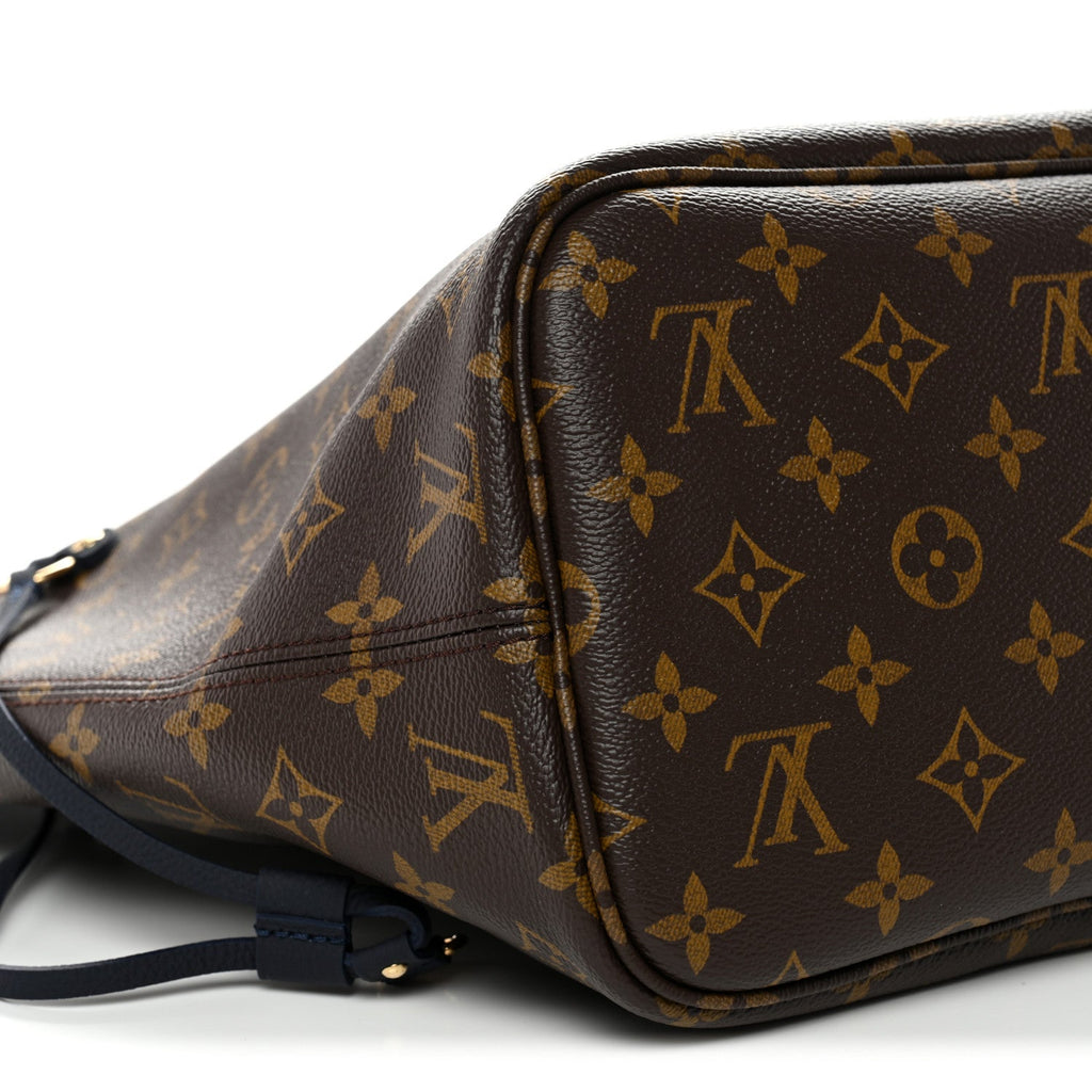 Louis Vuitton Monogram Calfskin Neo Neverfull Inside Out MM Navy