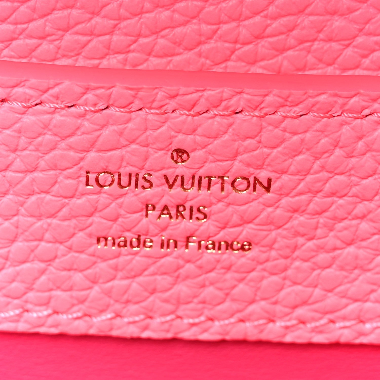 Louis Vuitton Taurillon Monogram Tuffetage Capucines Mini Fluo Pink