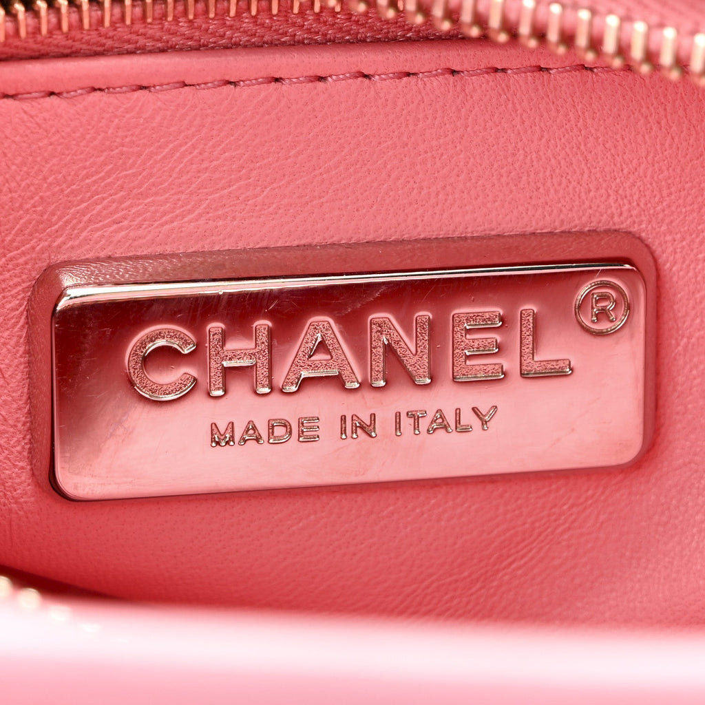 Chanel Snakeskin Small Gabrielle Hobo Pink