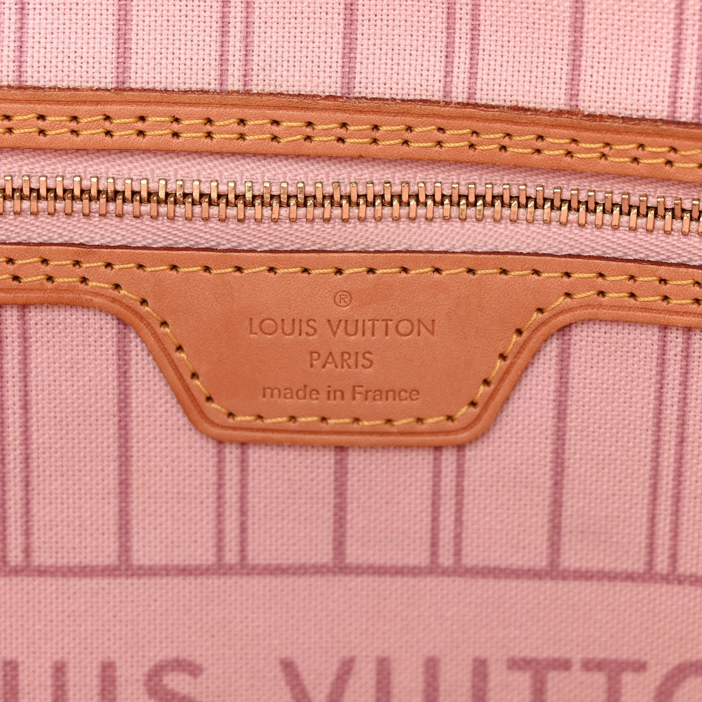 Louis Vuitton Monogram Forte Dei Marmi V Neverfull MM Rose Ballerine