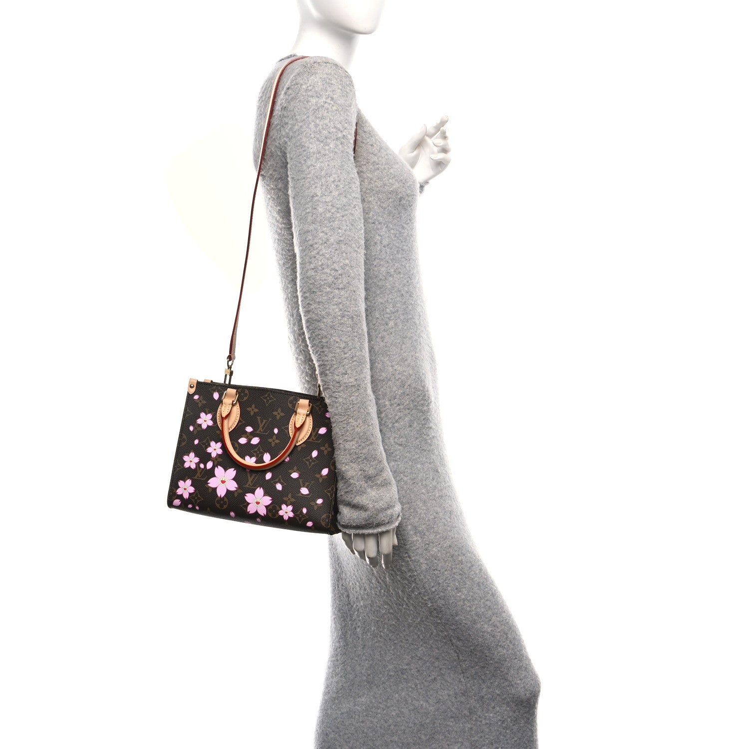 Louis Vuitton LV X TM Monogram Cherry Blossom Onthego PM Sakura Brown