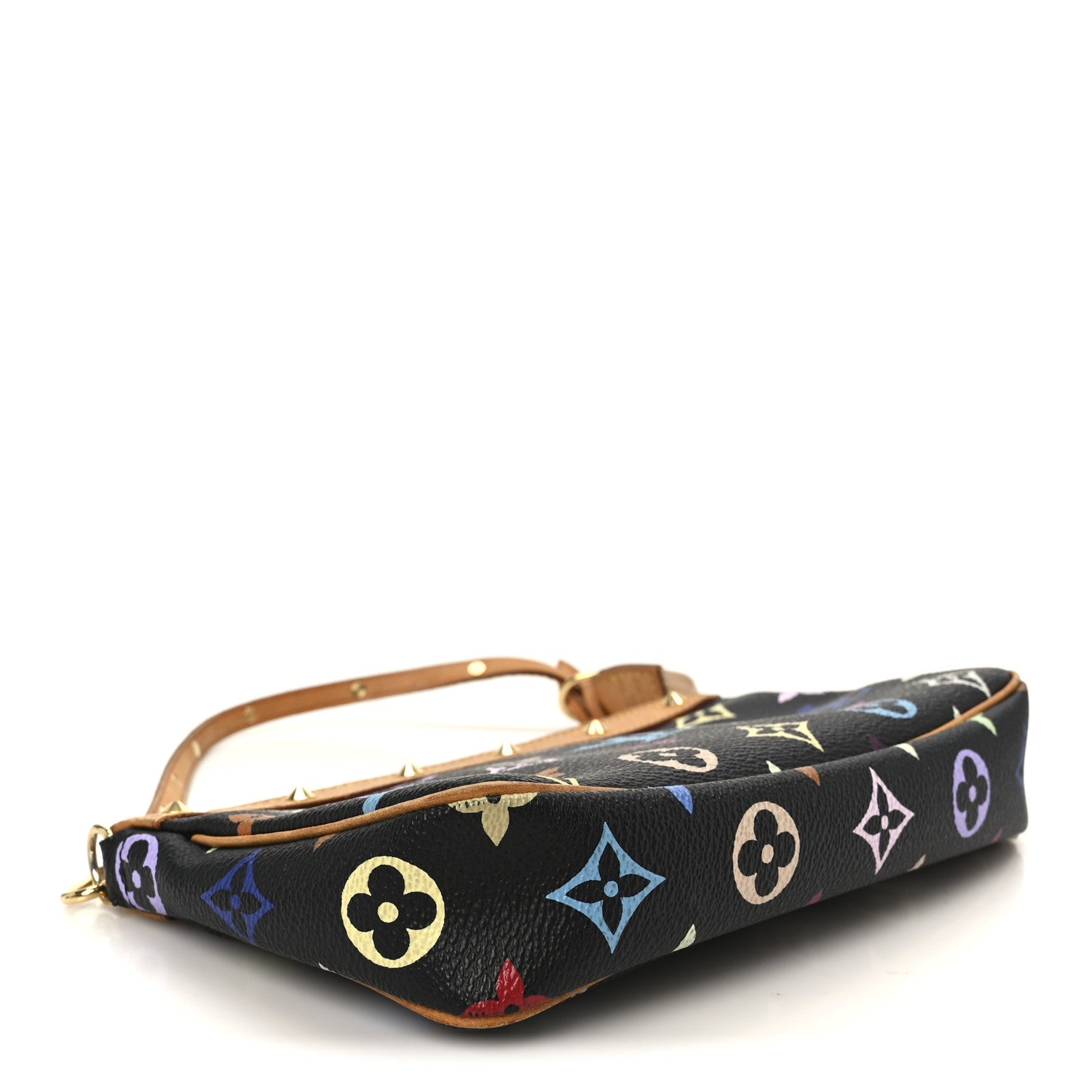Louis Vuitton Monogram Multicolor Pochette Accessories Black