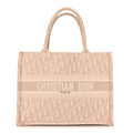 Christian Dior Oblique Medium Book Tote Rose Des Vents