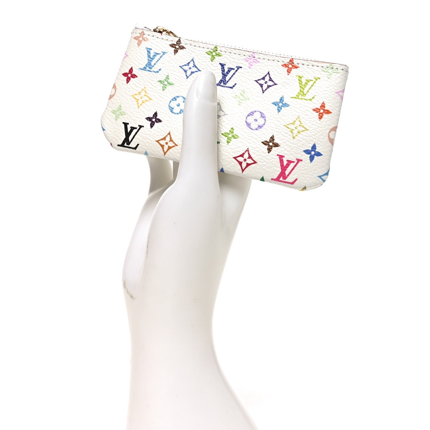 Louis Vuitton LV X TM Monogram Multicolor Key Pouch White