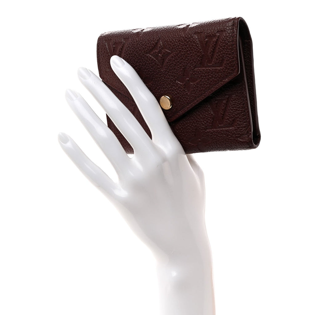 Louis Vuitton Empreinte Victorine Wallet Wine