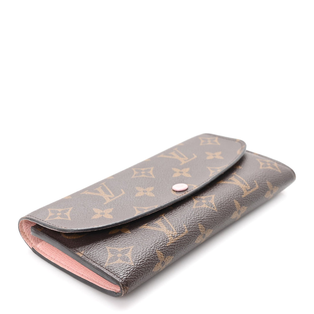 Louis Vuitton Monogram Emilie Wallet Rose Ballerine