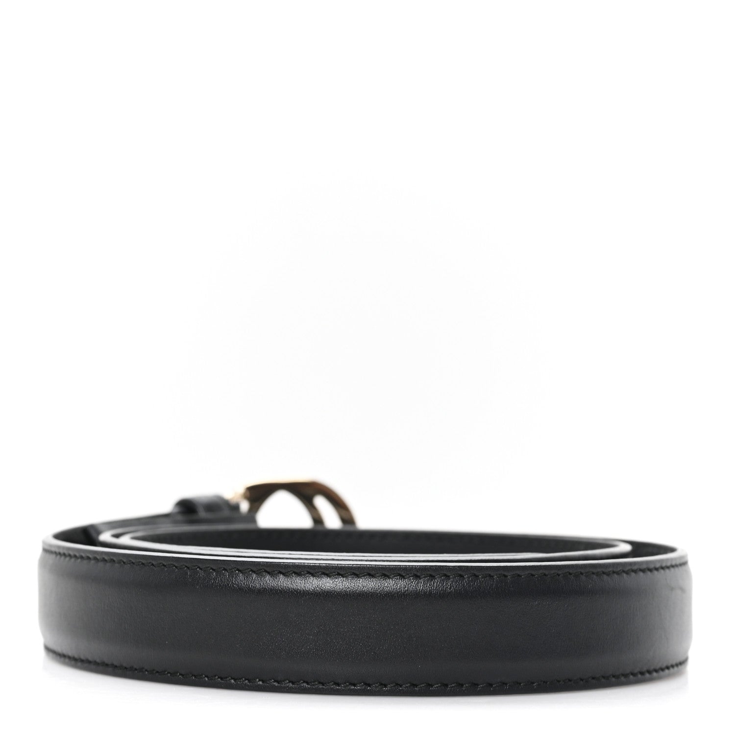 Gucci Moon Calfskin Interlocking G 25mm Belt 85 34 Black