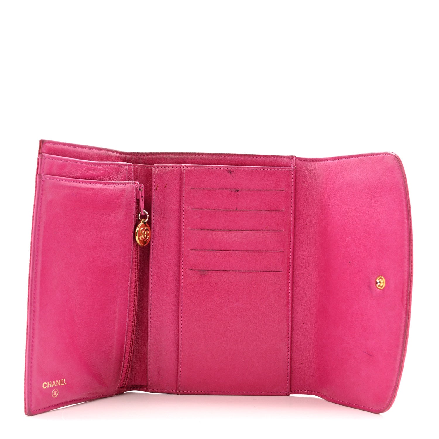 Caviar Timeless CC Compact Wallet Pink
