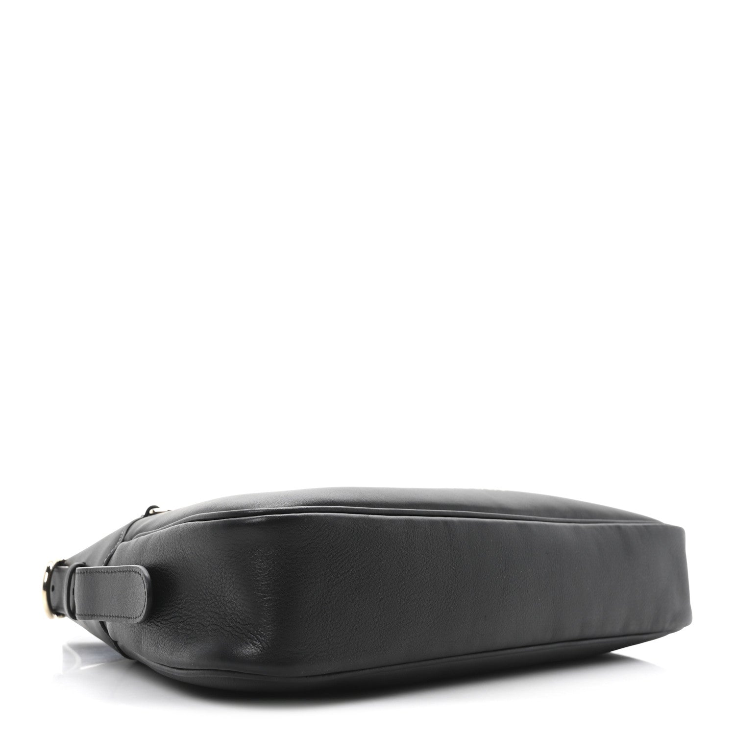 Gucci Calfskin Medium Emblem Shoulder Bag Black