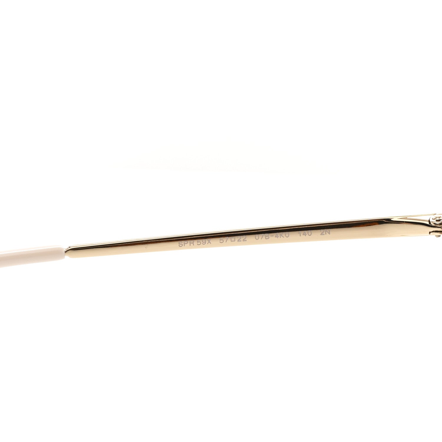 Prada Metal Enamel Oversized Round Sunglasses SPR 59X Pink Gold
