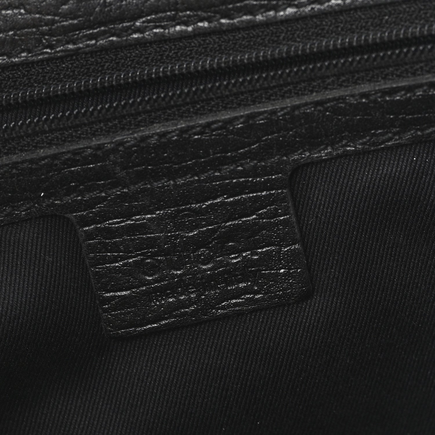 Gucci Monogram Bamboo Handle Bag Black