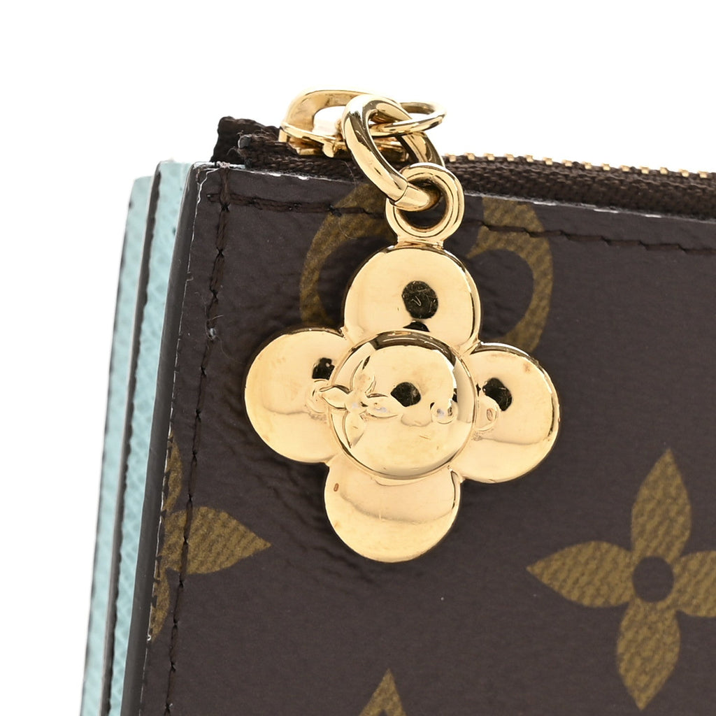 Louis Vuitton Monogram Snow Show Lisa Wallet Azur Frost