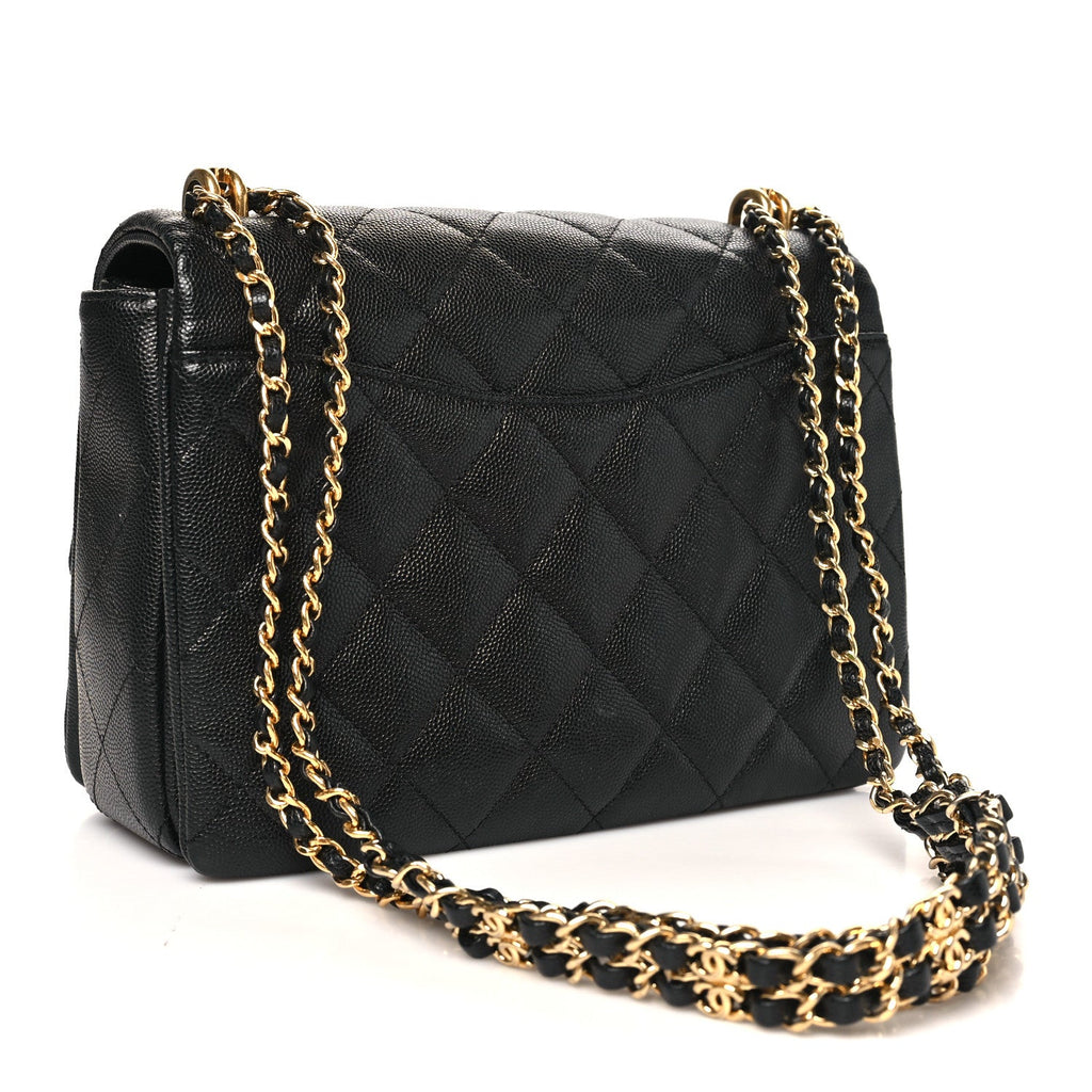 Chanel Caviar Quilted Coco First Flap Black