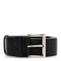 Prada Nappa Square Buckle Belt 80 32 Black