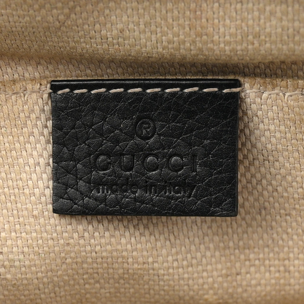 Gucci Pebbled Calfskin Small Soho Disco Bag Black