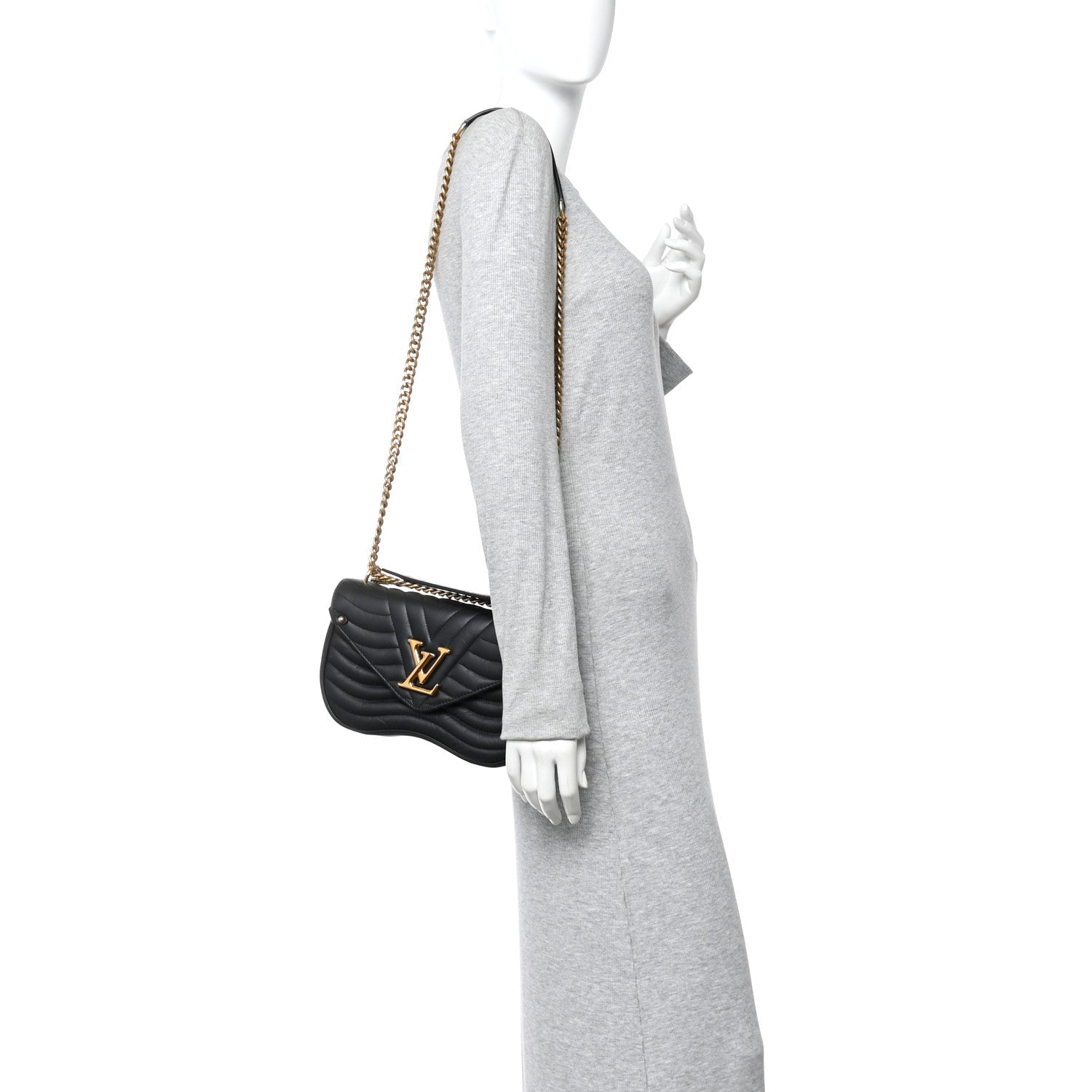 Louis Vuitton Calfskin New Wave Chain PM Black
