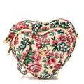 Gucci Matelasse Diagonal Brit Roses Print Mini Interlocking G Heart Shoulder Bag Multicolor