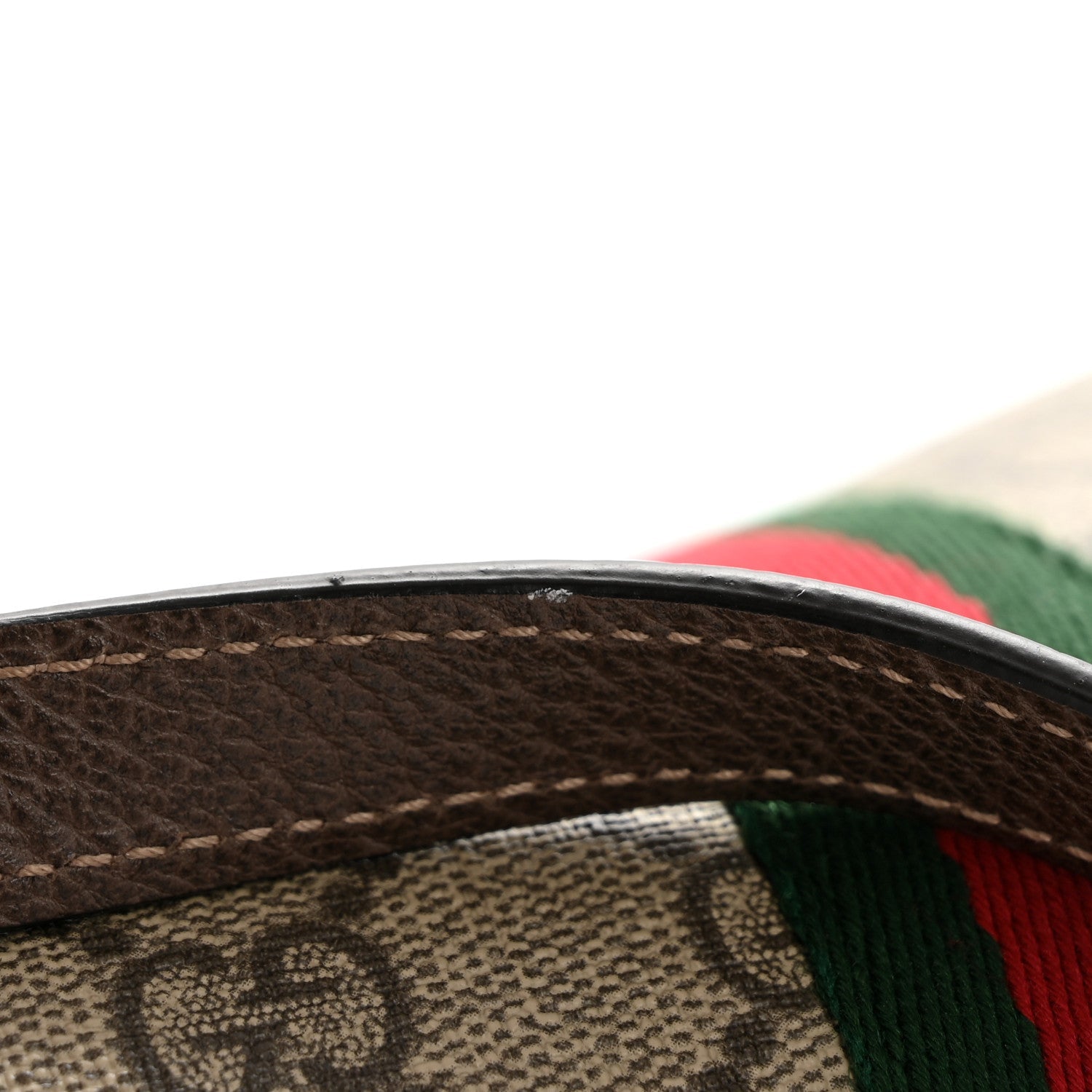 Gucci GG Supreme Monogram Web Small Ophidia Shoulder Bag Brown