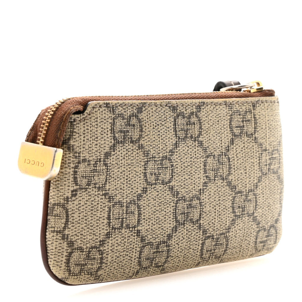 Gucci GG Supreme Monogram Key Case Brown
