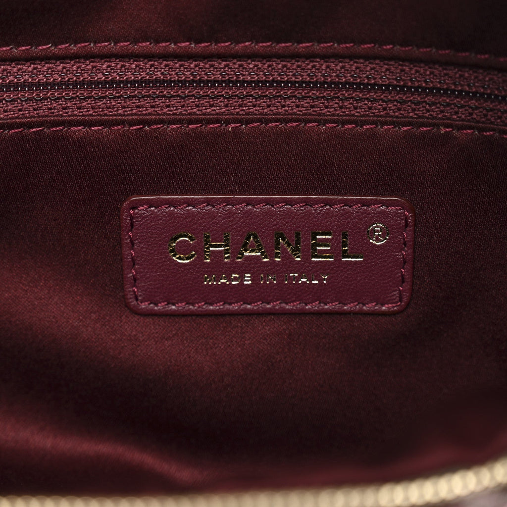 Chanel Wool Velvet Quilted Parisian Stroll Belt Bag Grey