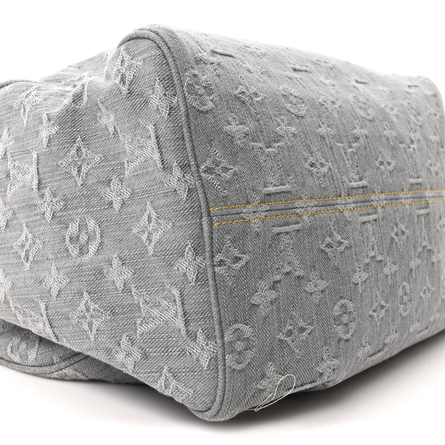 Louis Vuitton Monogram Denim Speedy Soft 30 Washed Gray