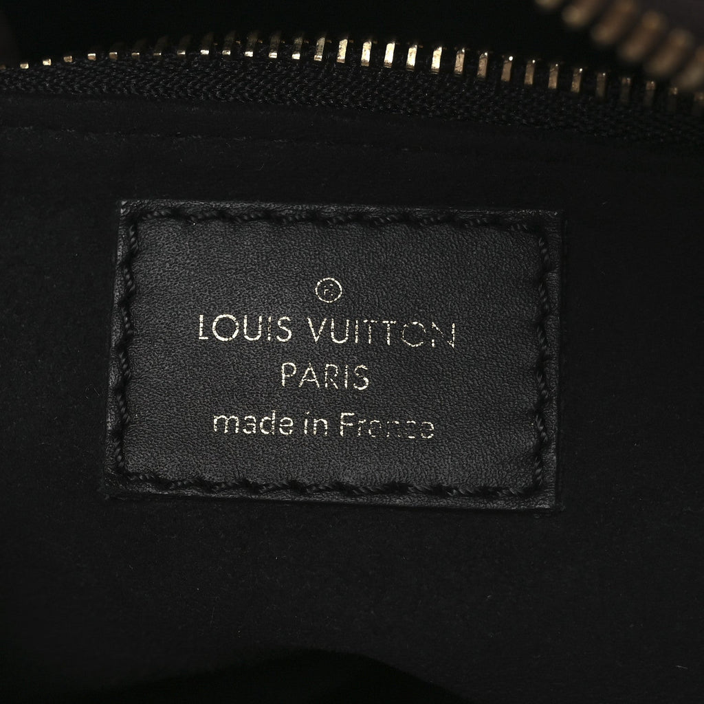 Louis Vuitton Monogram Petite Malle Souple Black