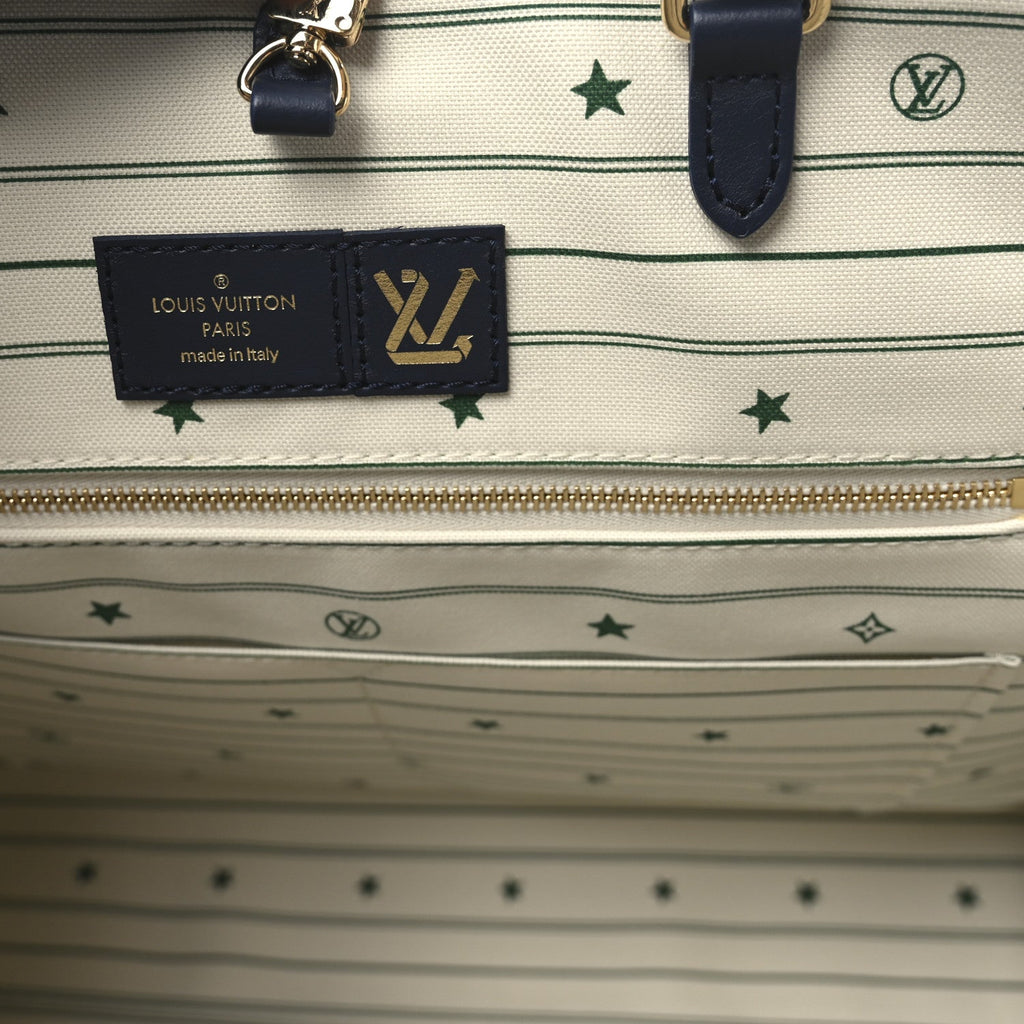 Louis Vuitton Jacquard Embroidered Tufted Monogram Portofino Onthego GM Black