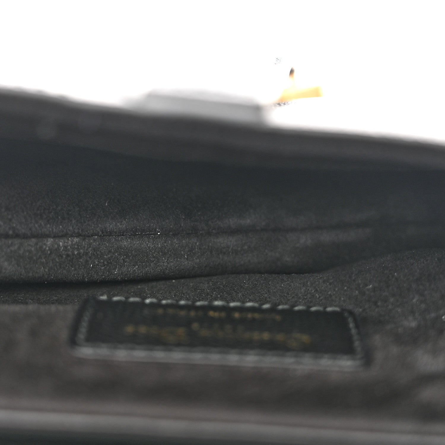 Christian Dior Grained Calfskin Mini Saddle Bag Black