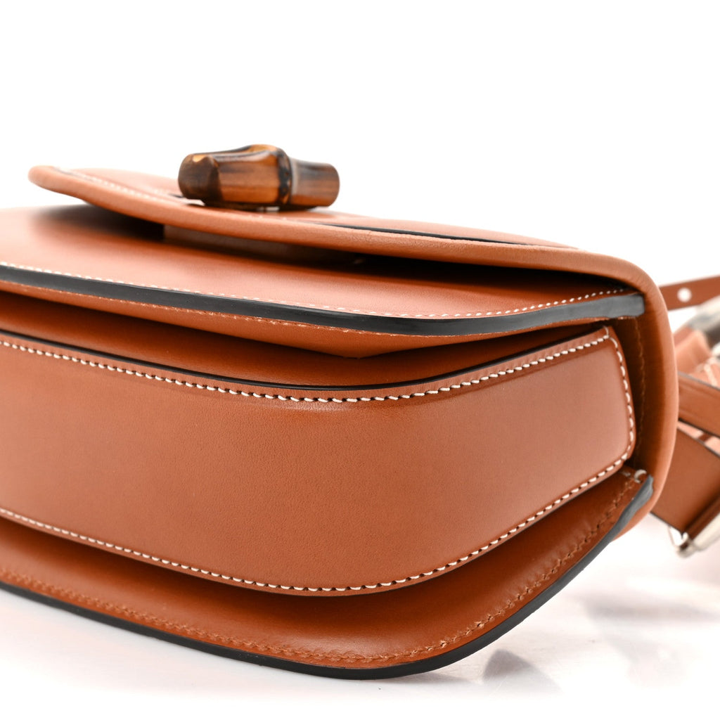 Gucci Calfskin Bamboo Mini 1947 Belt Bag 80 30  Brown