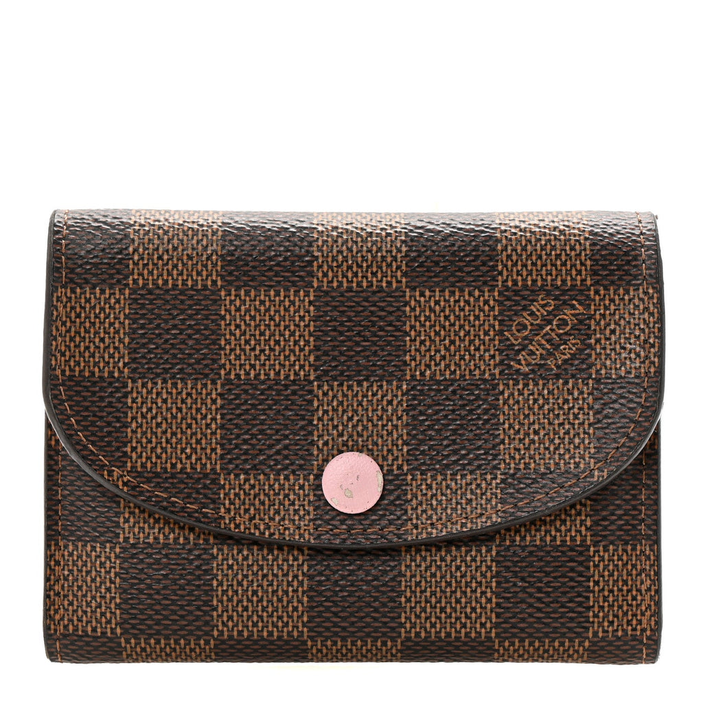 Louis Vuitton Damier Ebene Rosalie Coin Purse Rose Ballerine