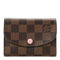 Louis Vuitton Damier Ebene Rosalie Coin Purse Rose Ballerine