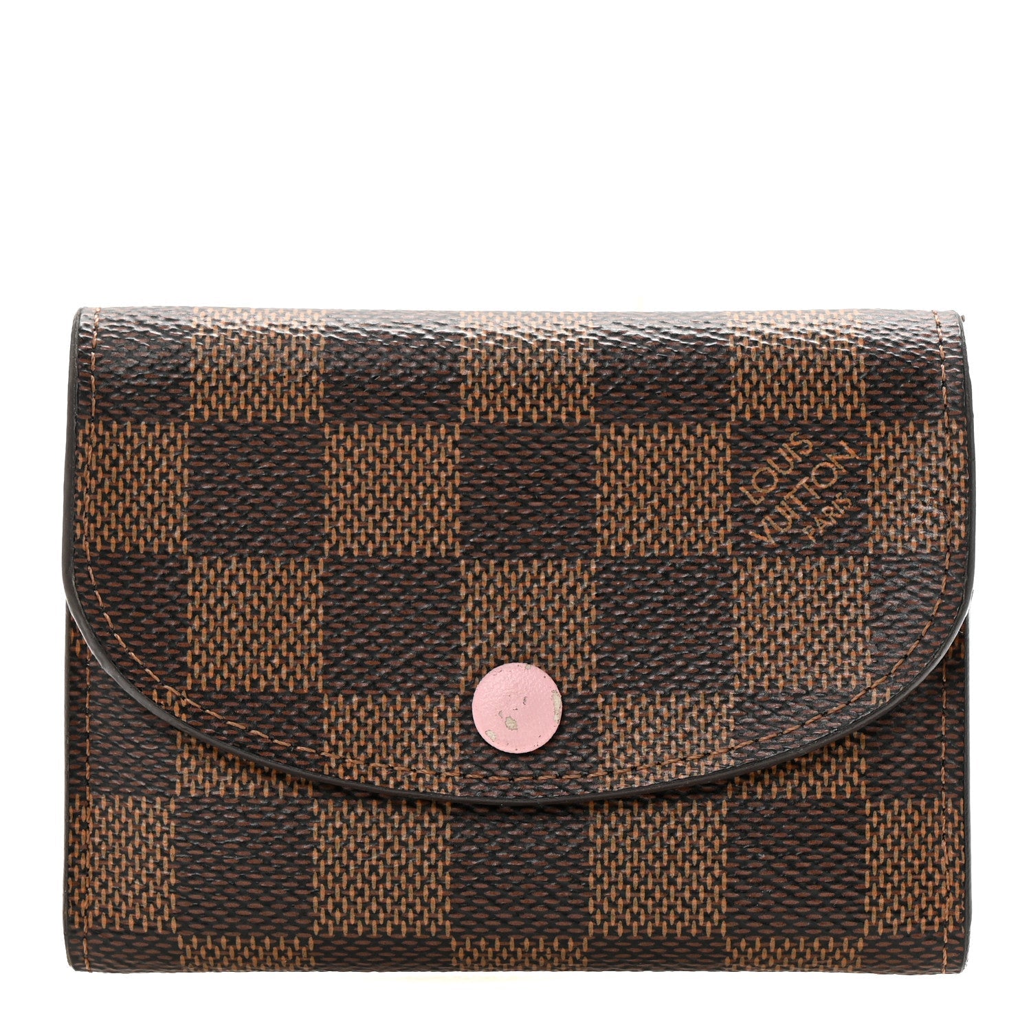 Louis Vuitton Damier Ebene Rosalie Coin Purse Rose Ballerine